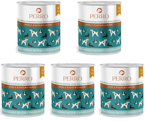 Mokra karma dla psa 5x puszka 850g bogata w dziczyznę Mokra karma dla psa 5x puszka 850g bogata w dziczyznę