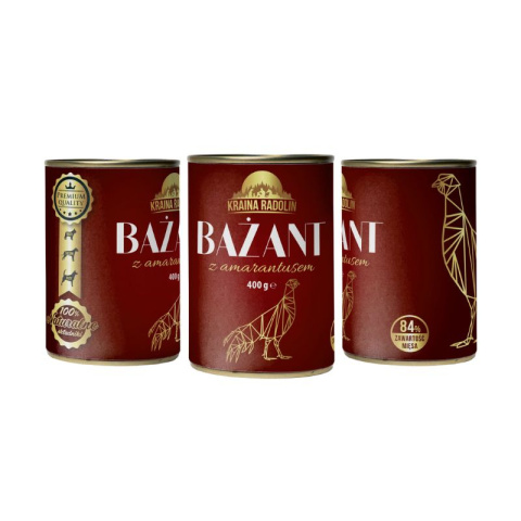 karma mokra dla psa bażant amarantus 400g karma mokra dla psa bażant amarantus 400g