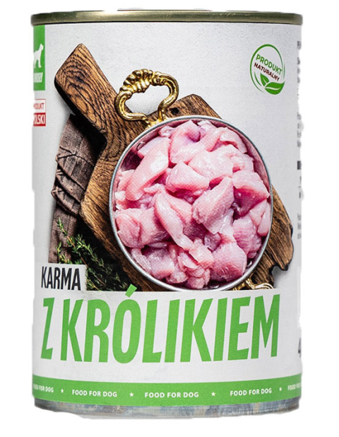 mokra karma dla psa z królikiem mokra karma dla psa z królikiem