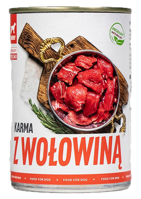 mokra karma dla psa z wołowiną mokra karma dla psa z wołowiną