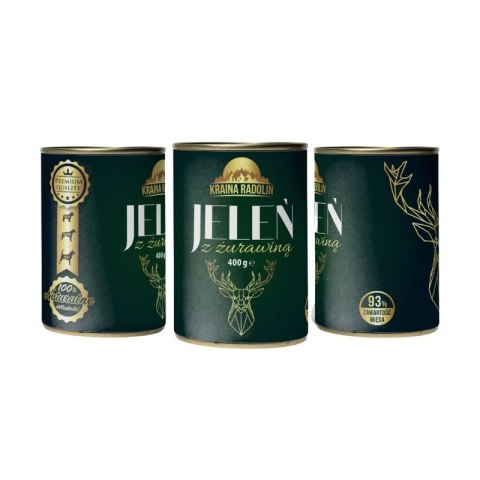 karma mokra dla psa jeleń z żurawiną 400g karma mokra dla psa jeleń z żurawiną 400g