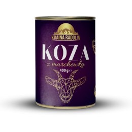 karma mokra dla psa koza z marchewką 400g