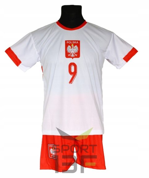 LEWANDOWSKI komplet dla dzieci strój piłkarski POLSKA - OO