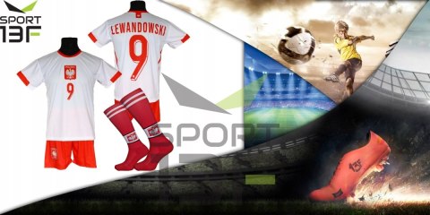 LEWANDOWSKI komplet dla dzieci strój piłkarski POLSKA - OO