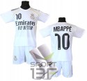 MBAPPE biały komplet strój piłkarski + getry + dodatki - OO