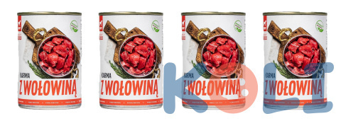 Mokra karma dla psa 4x400g z wołowiną Mokra karma dla psa 4x400g z wołowiną