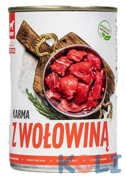 Mokra karma dla psa 400g z wołowiną