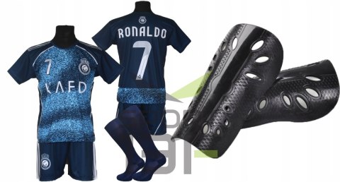 RONALDO komplet sportowy strój piłkarski AL NASSR granatowy r