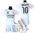 Strój Piłkarski MBAPPE biały koszulka spodenki getry + ochraniacze