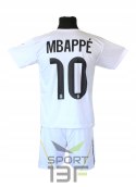 Strój Piłkarski MBAPPE biały koszulka spodenki getry + opaska - r.
