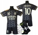 Strój Piłkarski MBAPPE czarny koszulka spodenki getry + opaska - r.