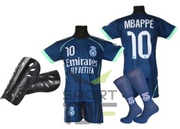 Strój Piłkarski MBAPPE koszulka spodenki getry + ochraniacze