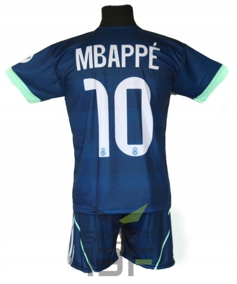 Strój Piłkarski MBAPPE koszulka spodenki getry + opaska - r.