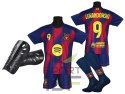 Strój piłkarski dla dzieci LEWANDOWSKI + getry + ochraniacze - rozmiar