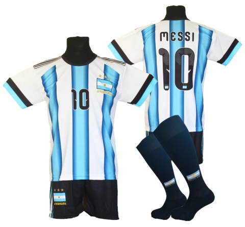 strój piłkarski dla dzieci Messi Argentyna