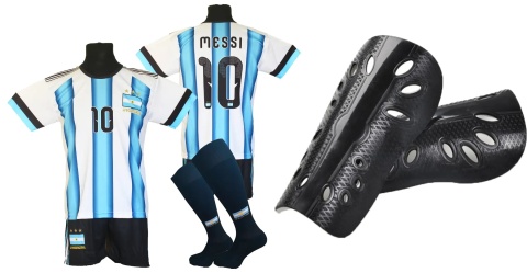 strój piłkarski dla dzieci Messi Argentyna