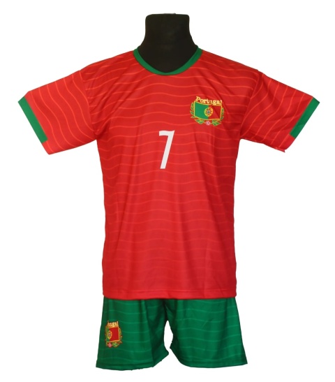 strój piłkarski dla dzieci Ronaldo Portugalia