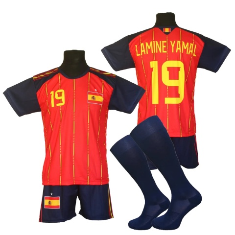 strój piłkarski dla dzieci Yamal hiszpania