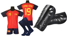 strój piłkarski dla dzieci Yamal hiszpania